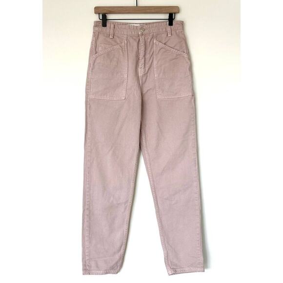 EUC IRO Paris Goma High-Rise Straight Leg Jeans Light Pink FR 40 US 8 Pastel Y2K - Picture 7 of 16
